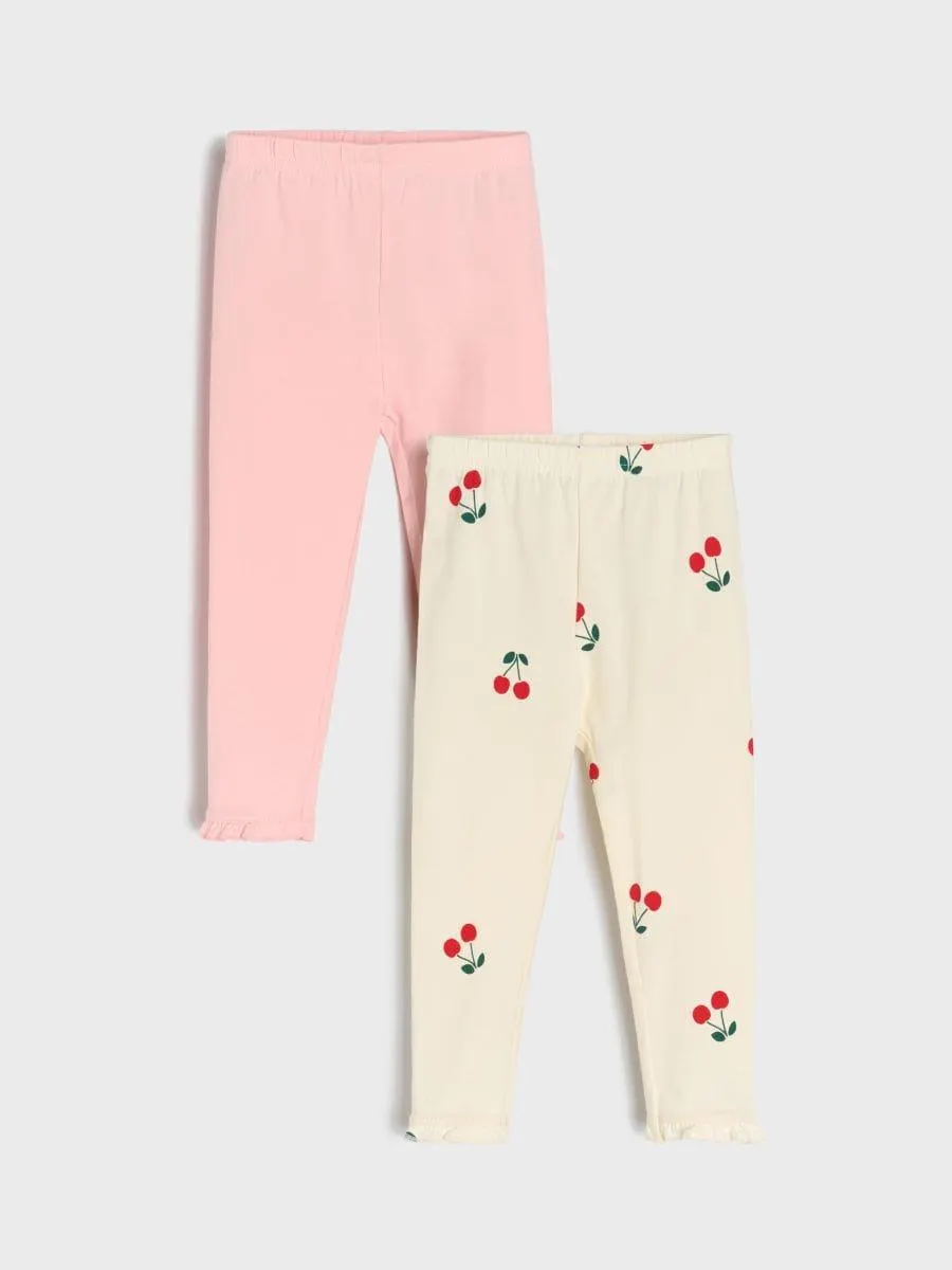 Set 2 colanți din bumbac