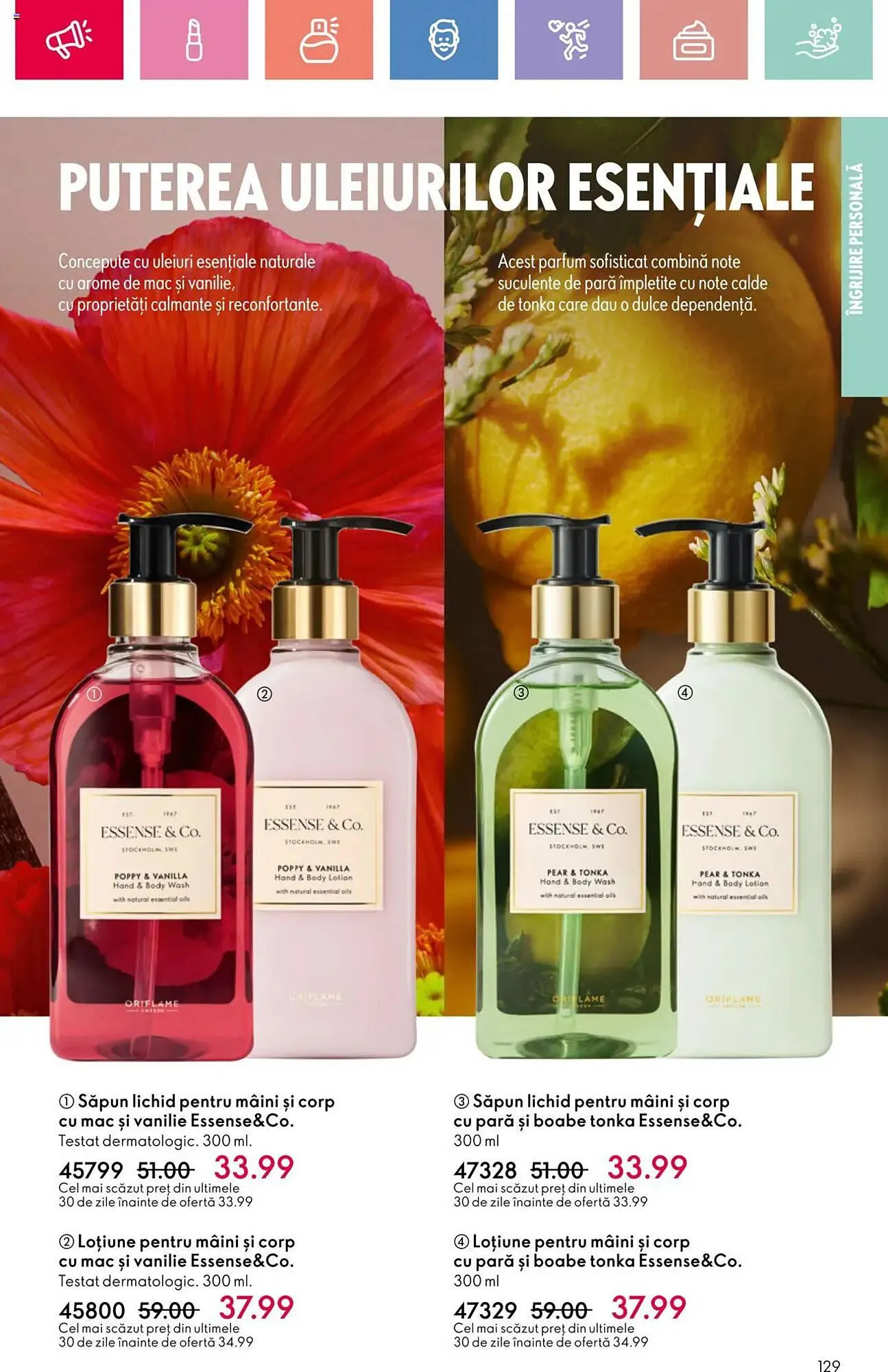 Catalog Catalog Oriflame de la 23 martie până la 12 aprilie 2025 - Revista Pagina 129