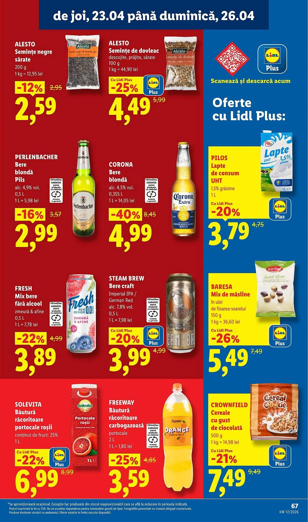 Catalog Catalog Lidl de la 20 aprilie până la 26 aprilie 2026 - Revista Pagina 67