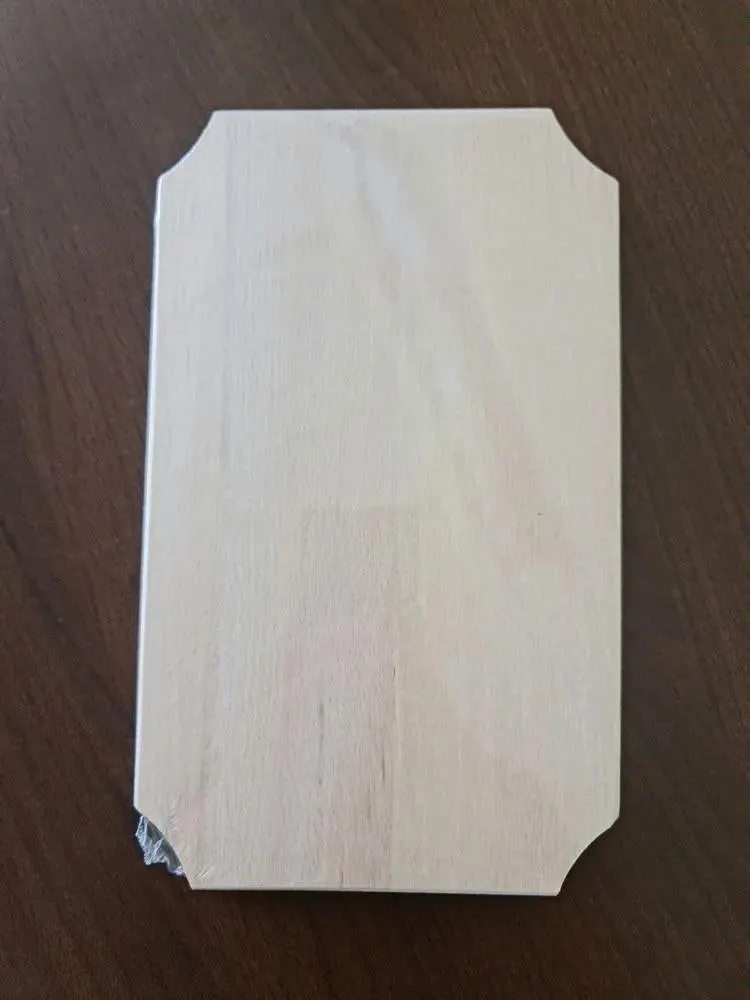 Tocatordreptunghiular, lemn, 25 x 15 cm, Bej