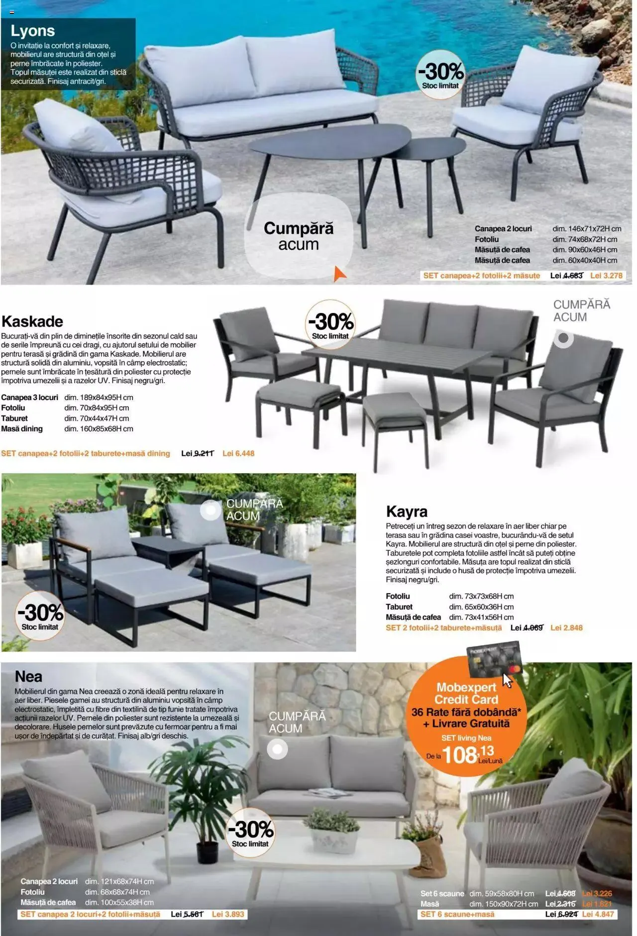 Catalog Mobexpert catalog - Terasă și Grădină 2023 de la 10 aprilie până la 30 septembrie 2023 - Revista Pagina 6
