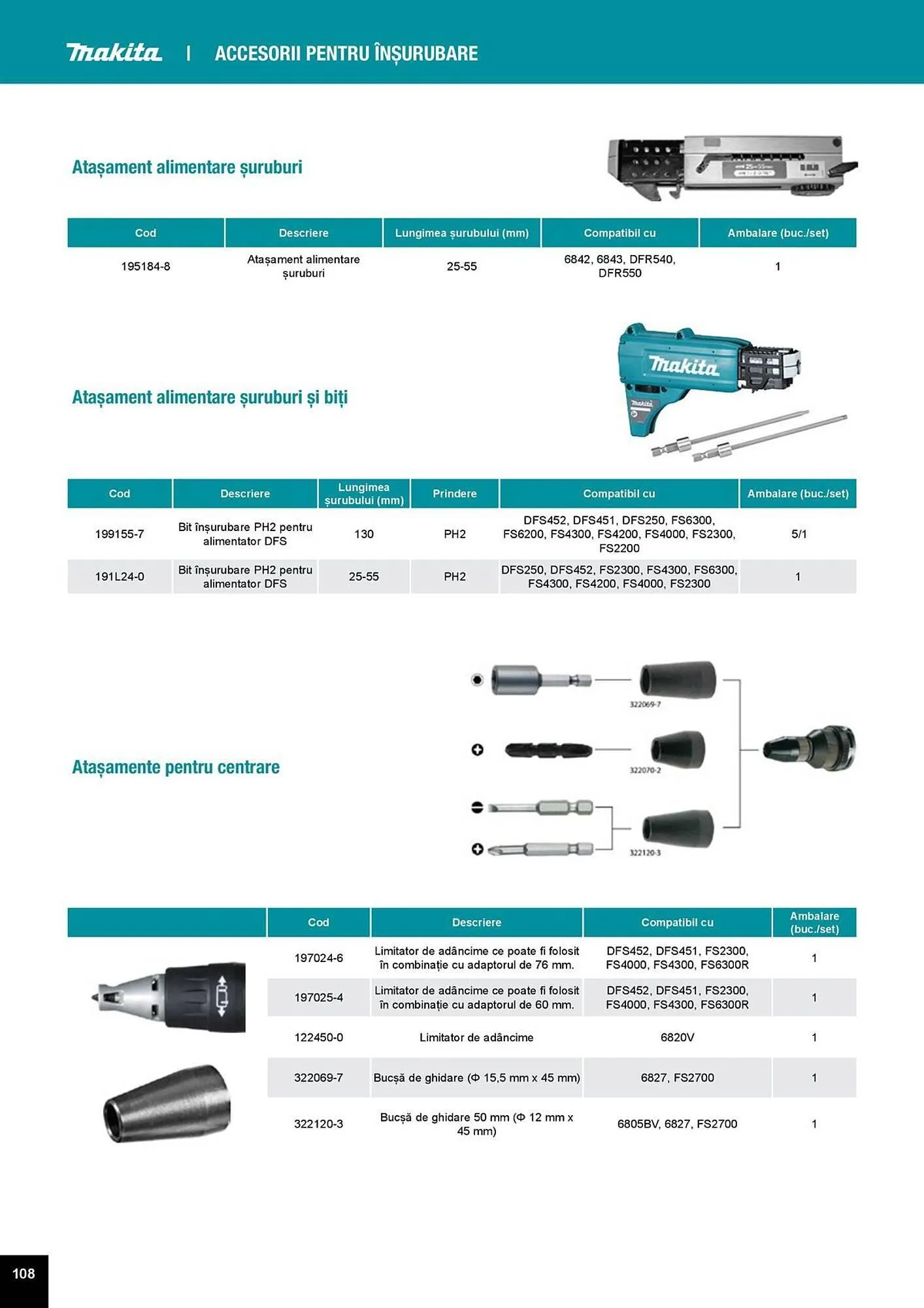 Catalog Catalog Makita de la 1 aprilie până la 31 decembrie 2025 - Revista Pagina 108
