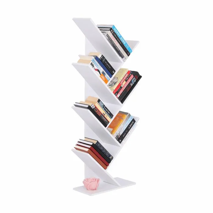 Etajera Baki, PAL, alba, 43 x 20 x 115 cm, 1C