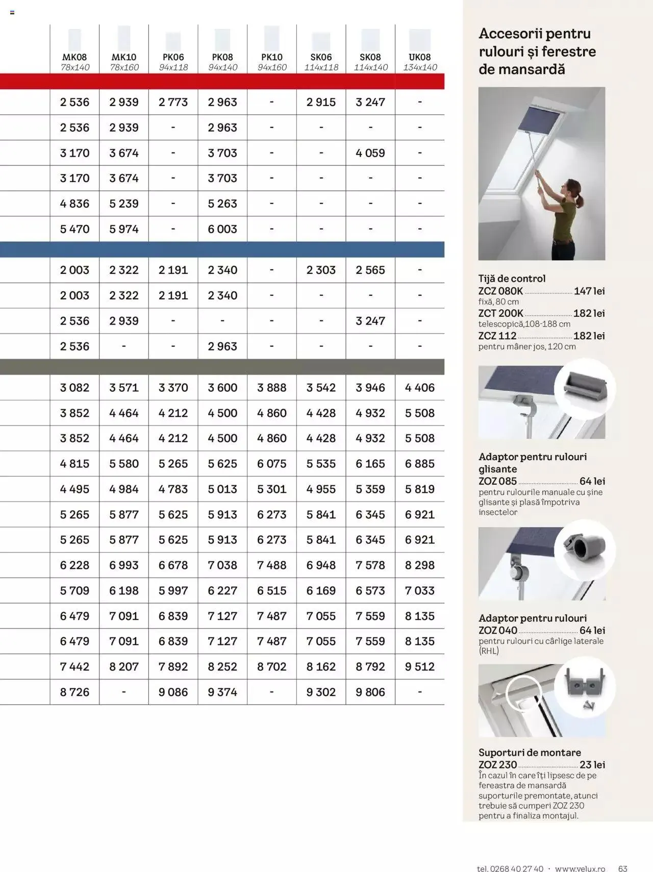 Catalog Catalog Velux de la 19 martie până la 31 decembrie 2024 - Revista Pagina 63