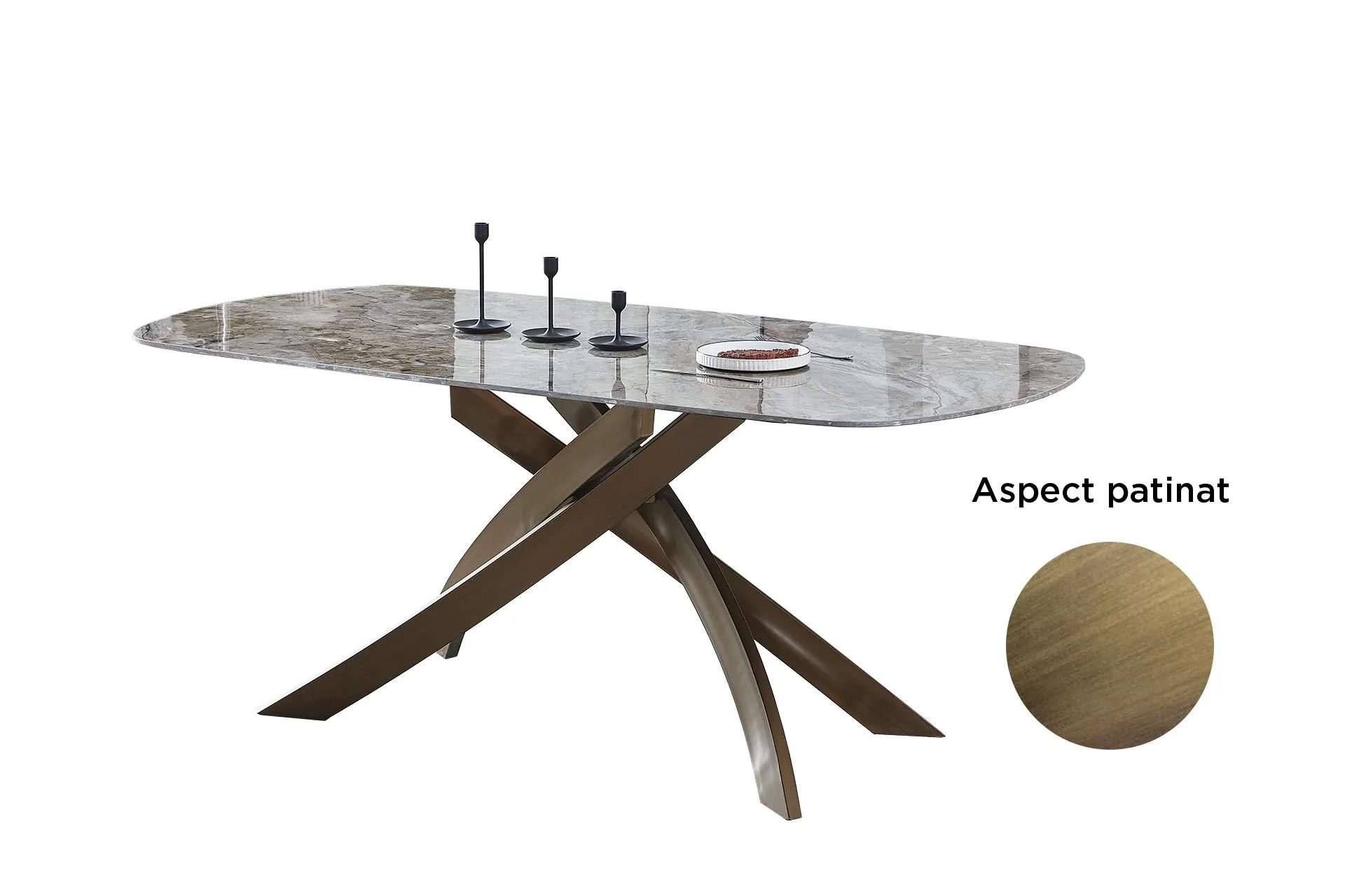 Masă Splendor brown ceramic L180