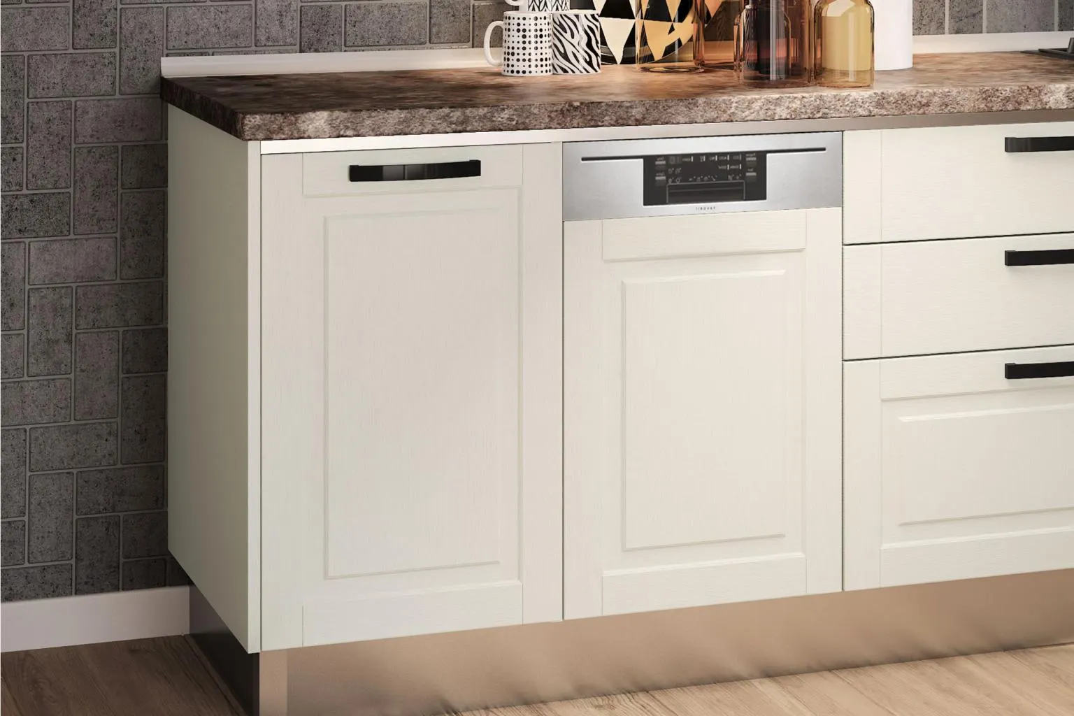 Front pentru maşină de spălat vase semiîncorporabilă L45