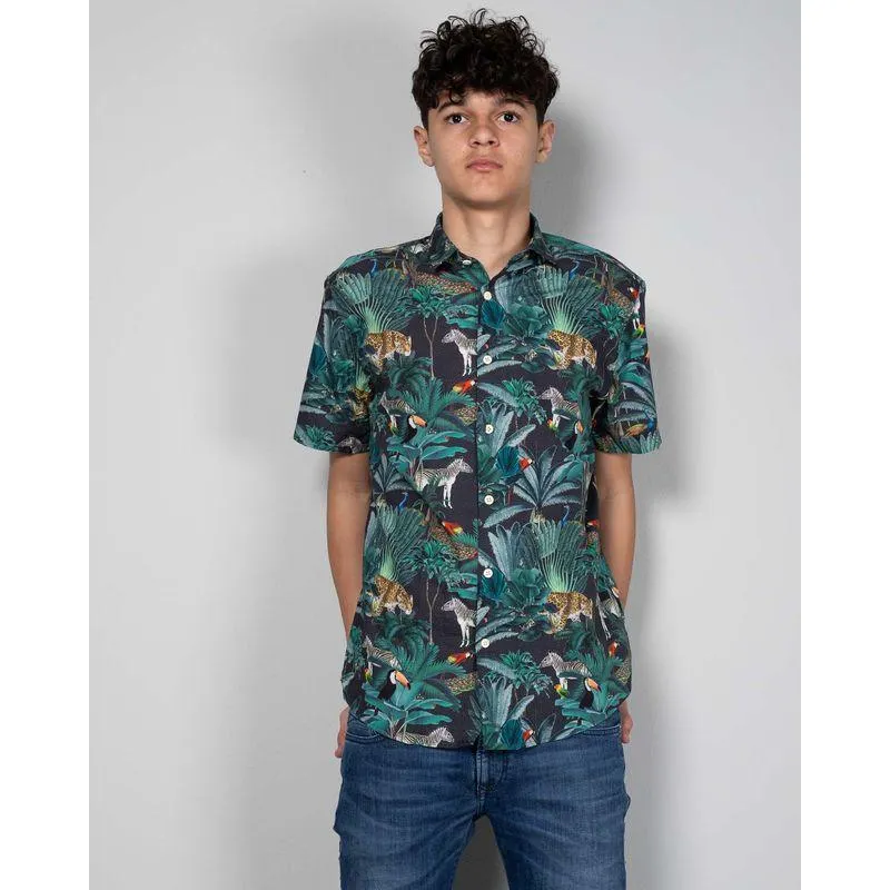 Camasa din bumbac cu imprimeu 24KOS02002