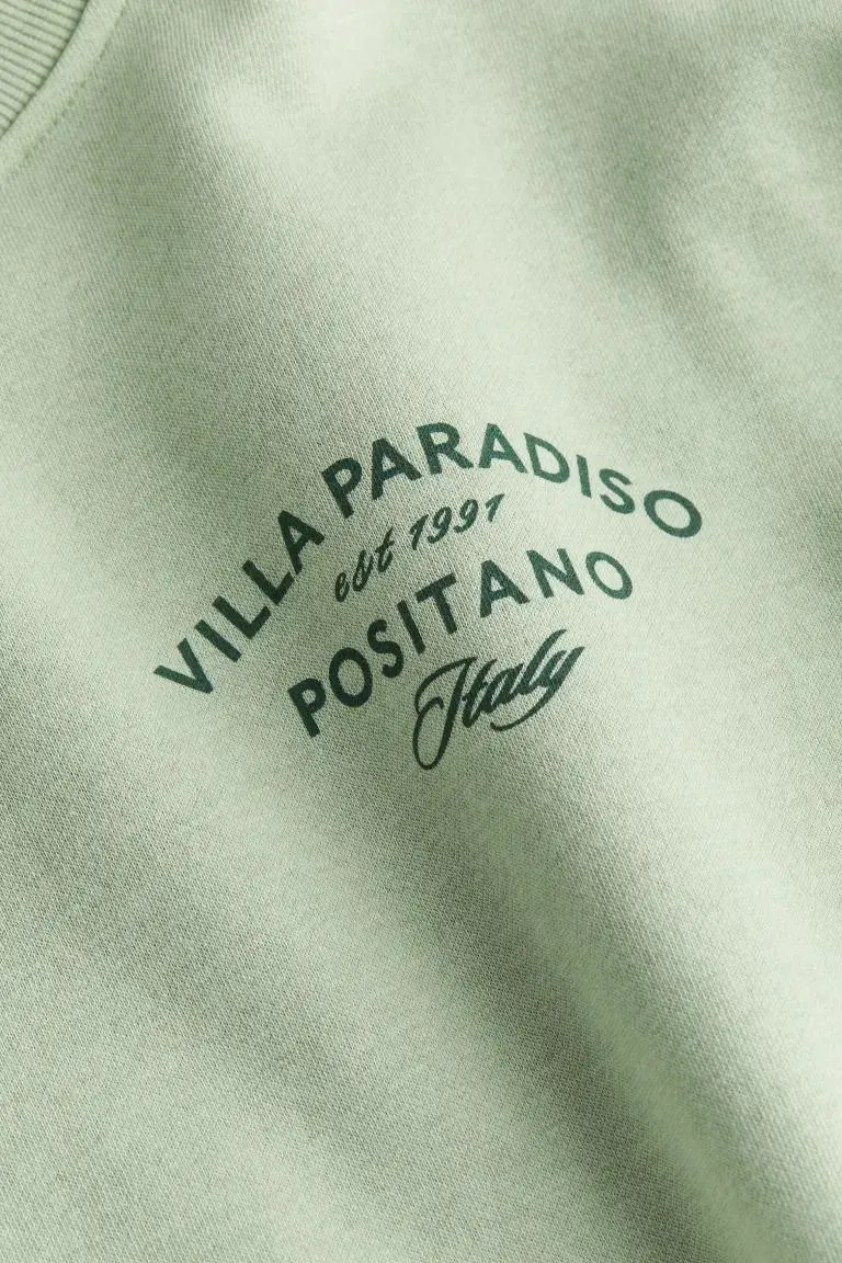 Bluză de molton cu decolteu rotund