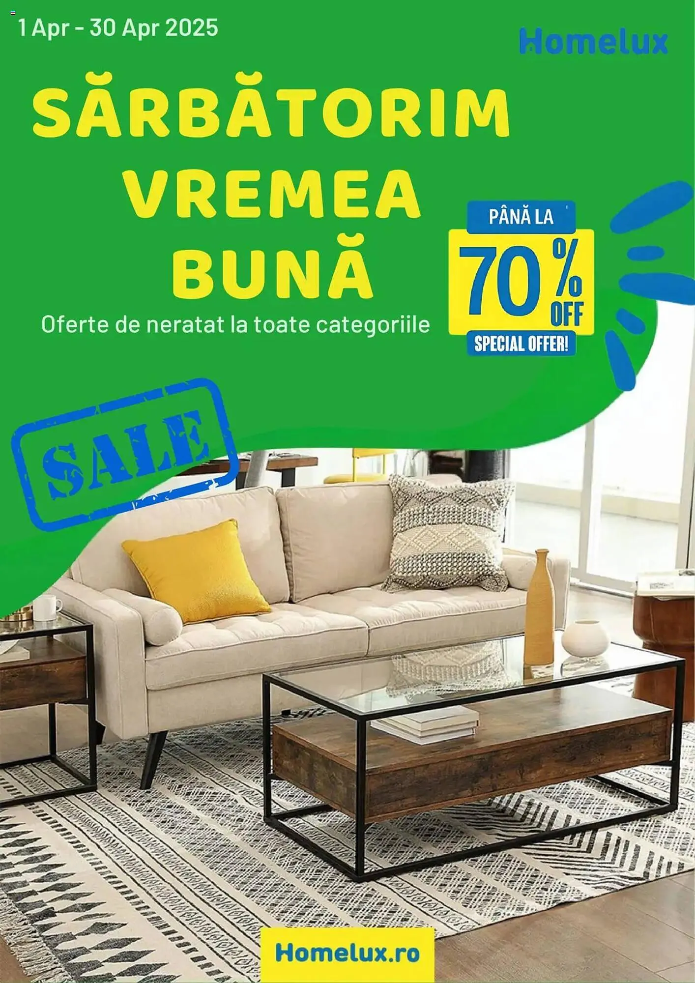 Catalog Catalog Homelux de la 1 aprilie până la 30 aprilie 2025 - Revista Pagina 1