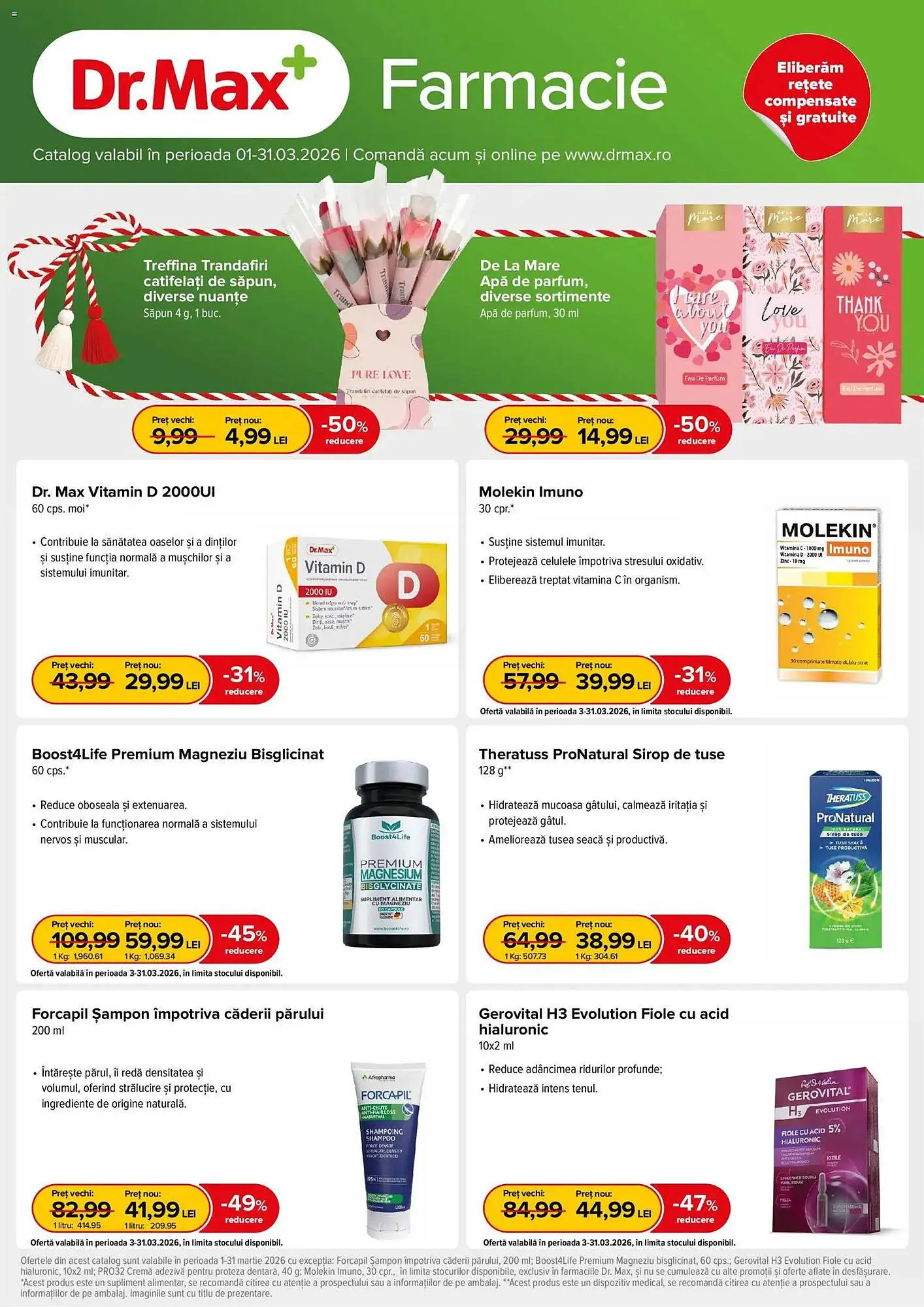 Catalog Catalog Dr.Max de la 28 februarie până la 31 martie 2026 - Revista Pagina 1
