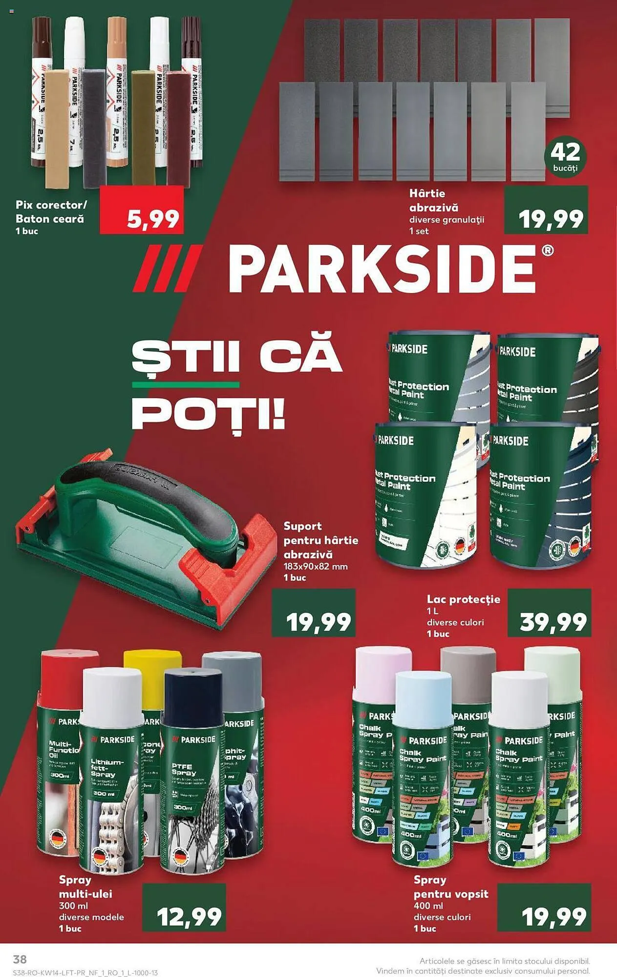 Catalog Kaufland catalog de la 3 aprilie până la 9 aprilie 2024 - Revista Pagina 38