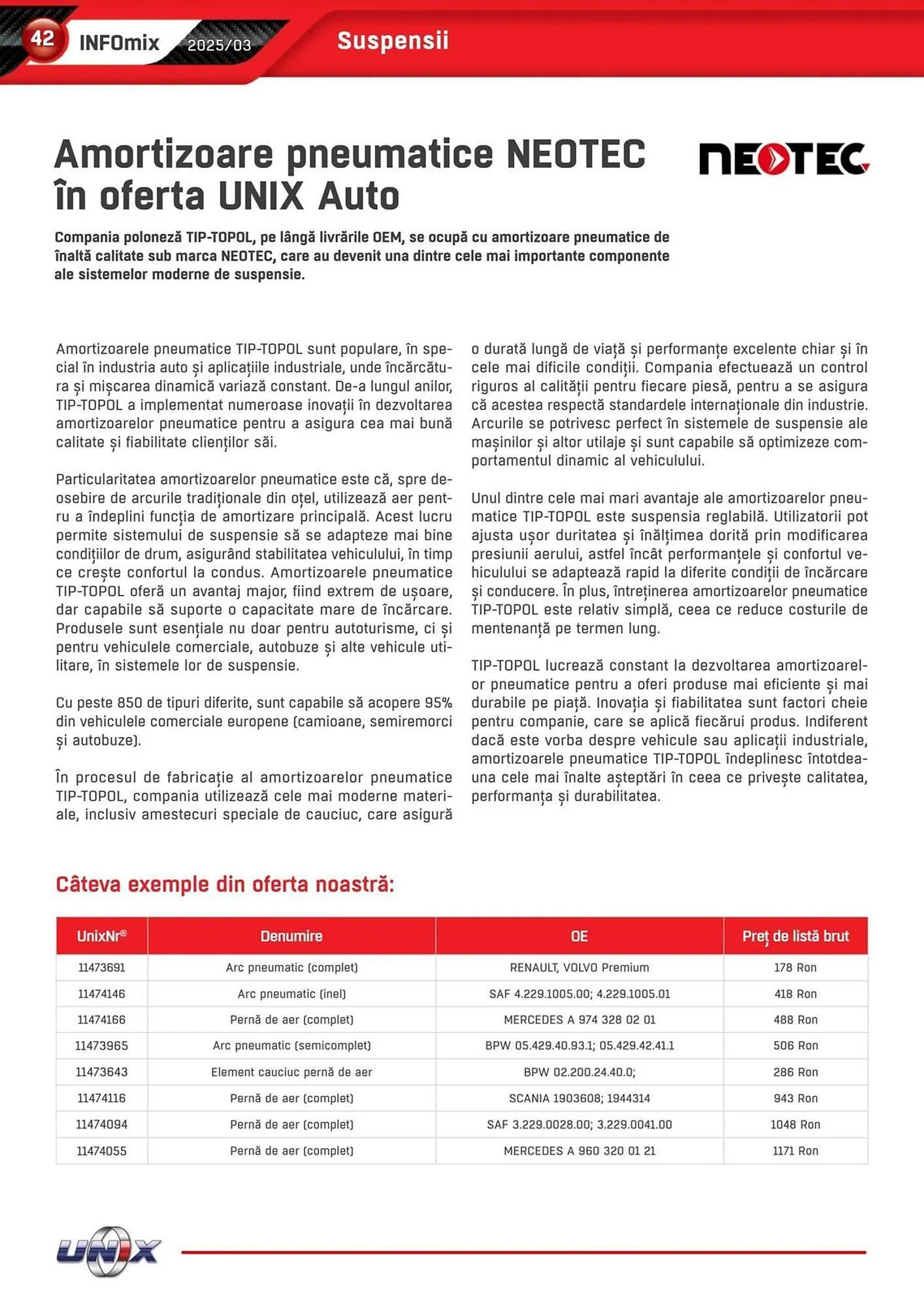 Catalog Catalog UNIX Auto de la 4 martie până la 31 martie 2025 - Revista Pagina 42