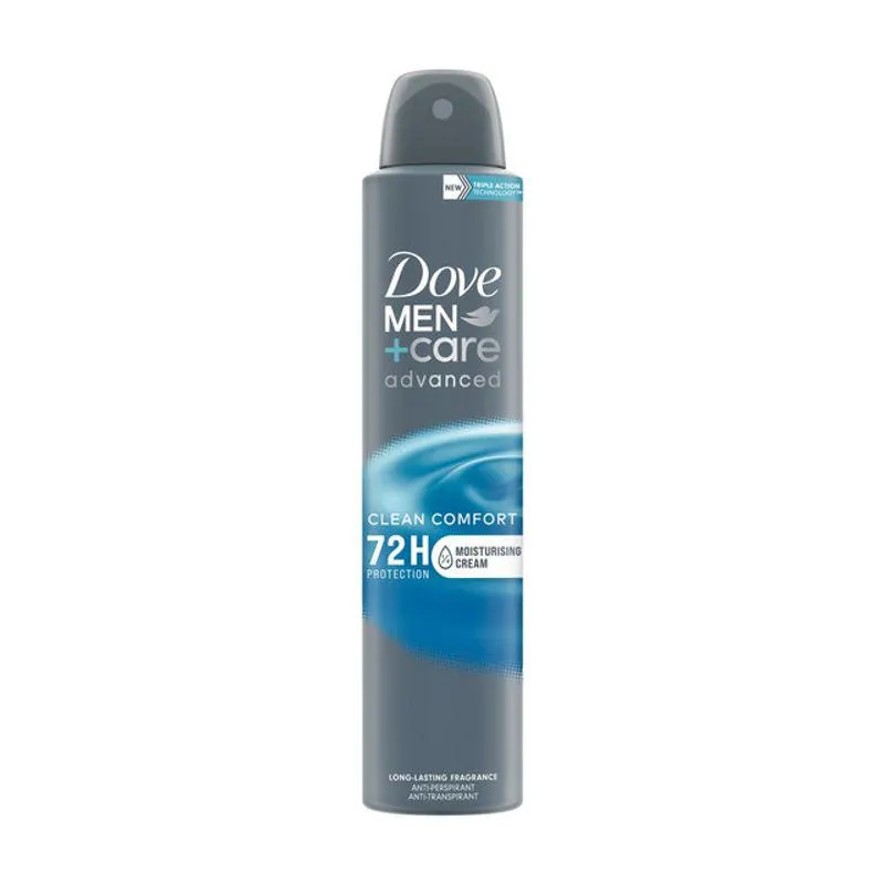 Deodorant spray Dove Men+Care Advanced Clean Comfort, 200 ml