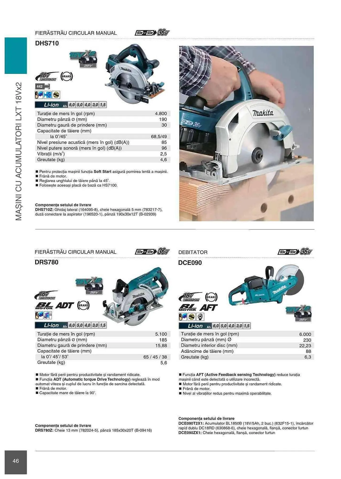 Catalog Makita catalog de la 1 ianuarie până la 31 decembrie 2023 - Revista Pagina 46