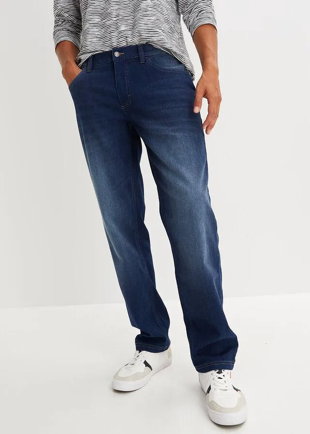 Blugi termo drepţi, loose fit