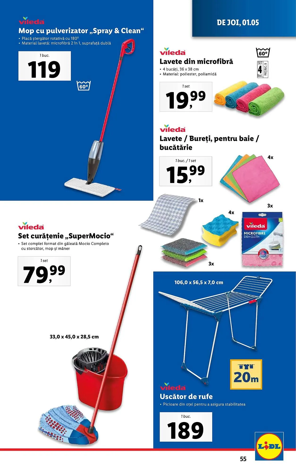 Catalog Catalog Lidl de la 22 aprilie până la 27 aprilie 2025 - Revista Pagina 55