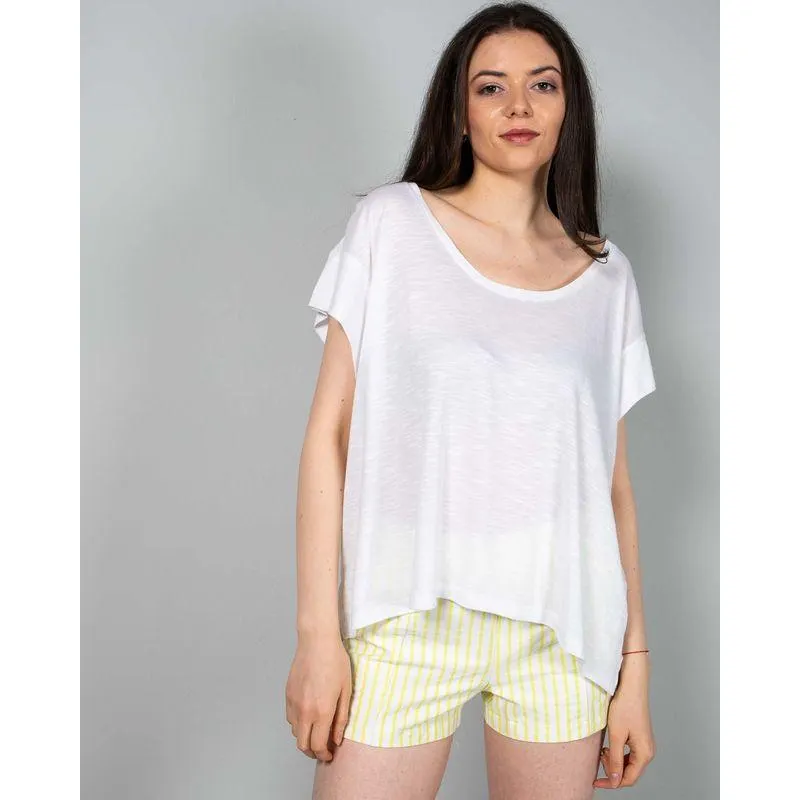 Bluza uni cu maneca scurta N240423004