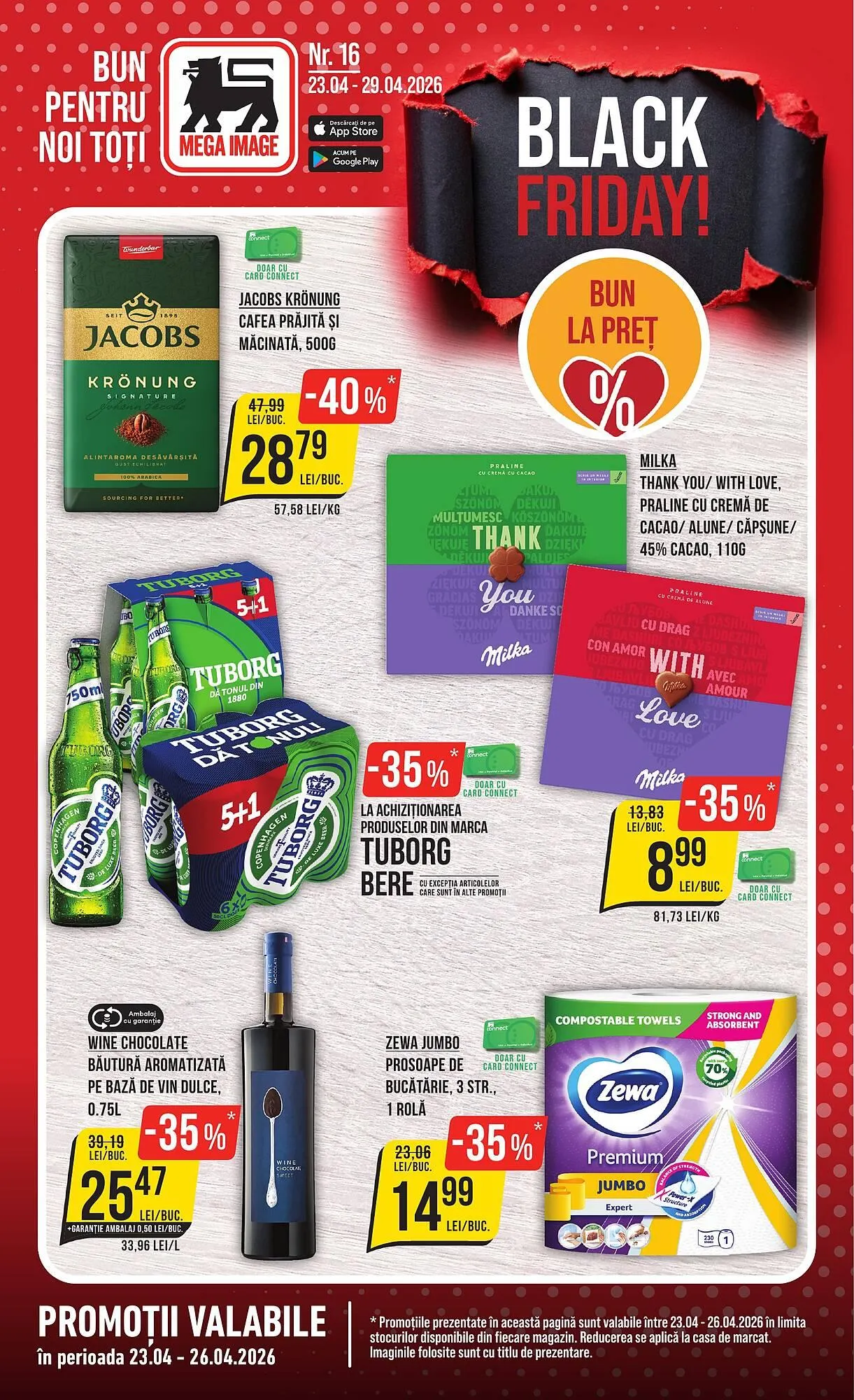 Catalog Catalog Mega Image de la 23 aprilie până la 29 aprilie 2026 - Revista Pagina 1