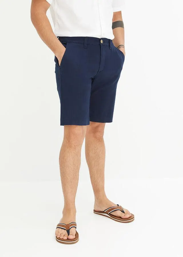 Bermude chino cu stretch, regular fit