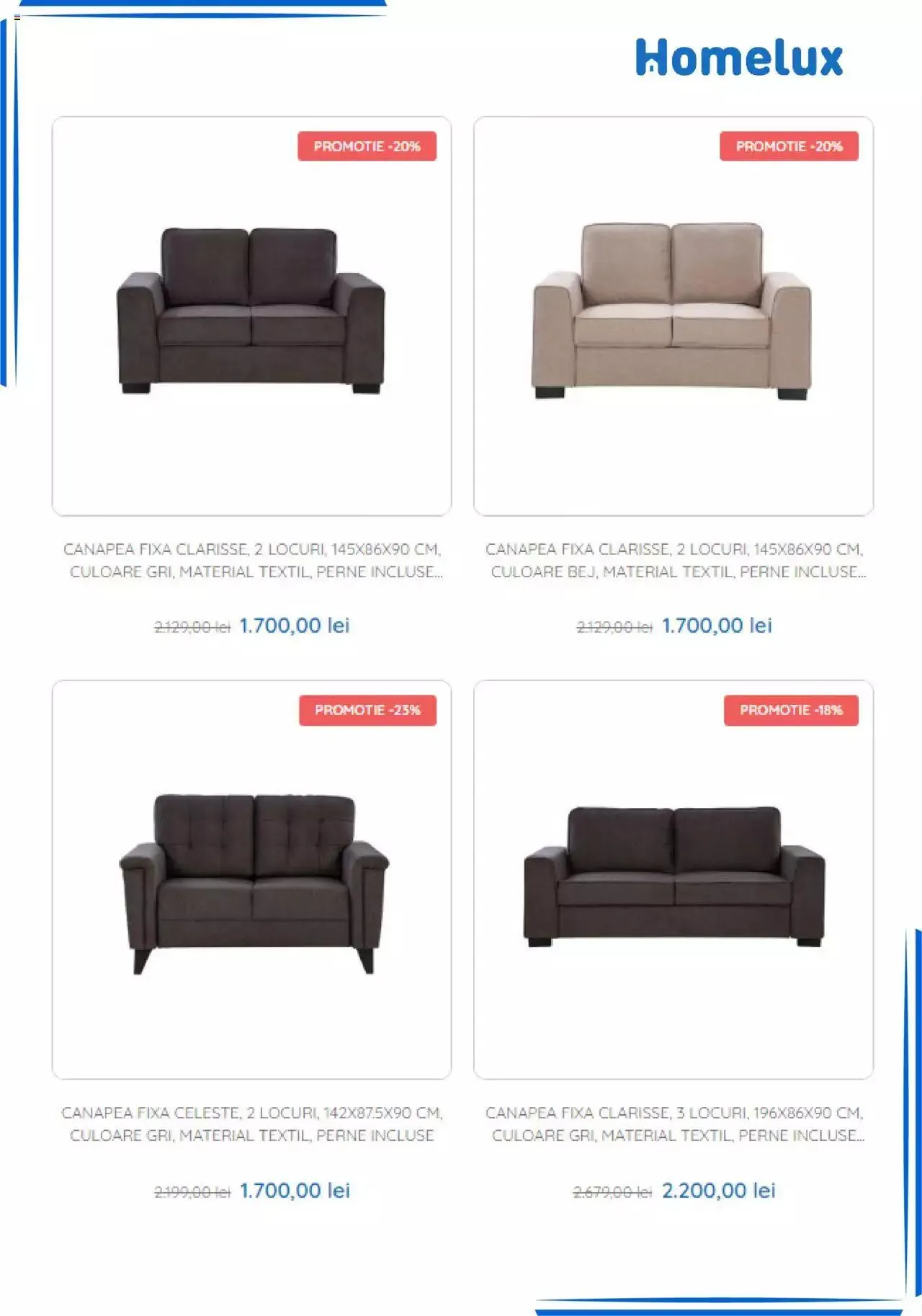 Catalog Catalog Homelux de la 30 martie până la 31 decembrie 2023 - Revista Pagina 4