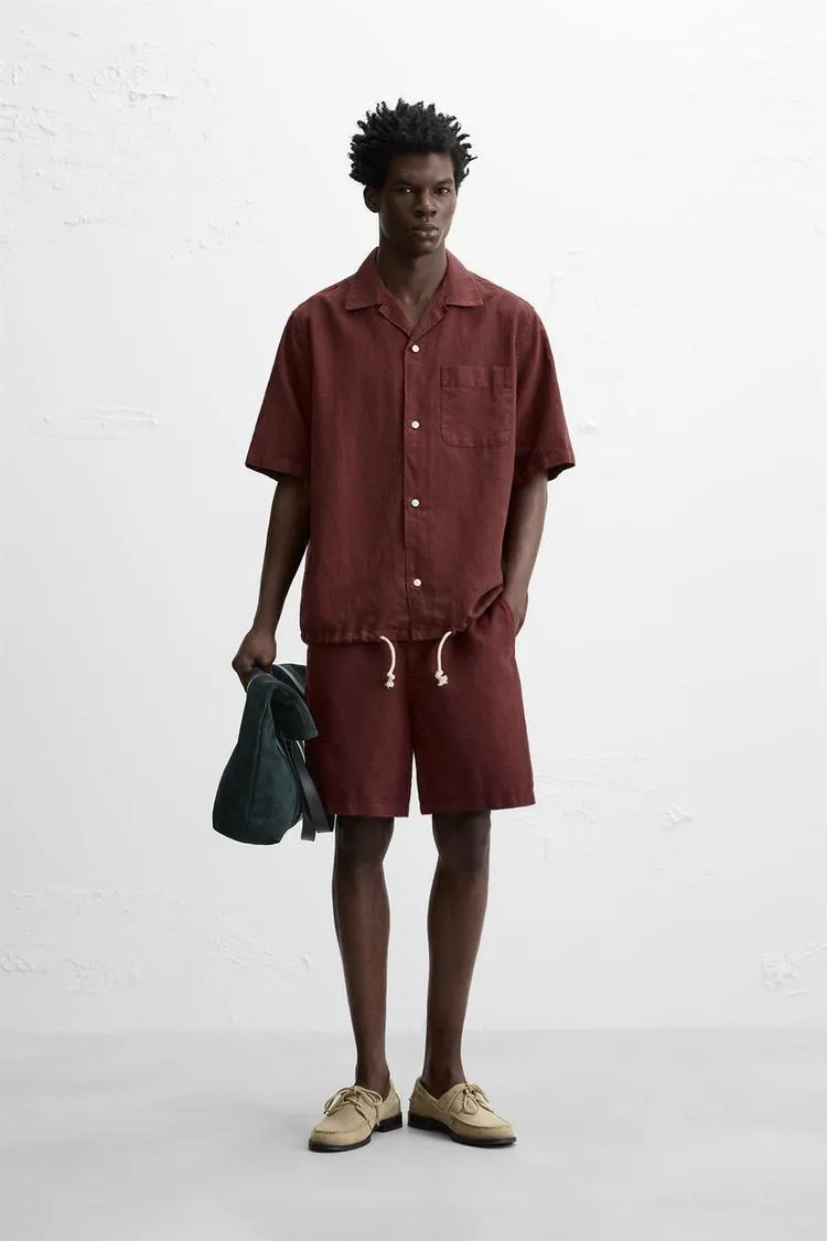 BERMUDE DIN IN ȘI BUMBAC