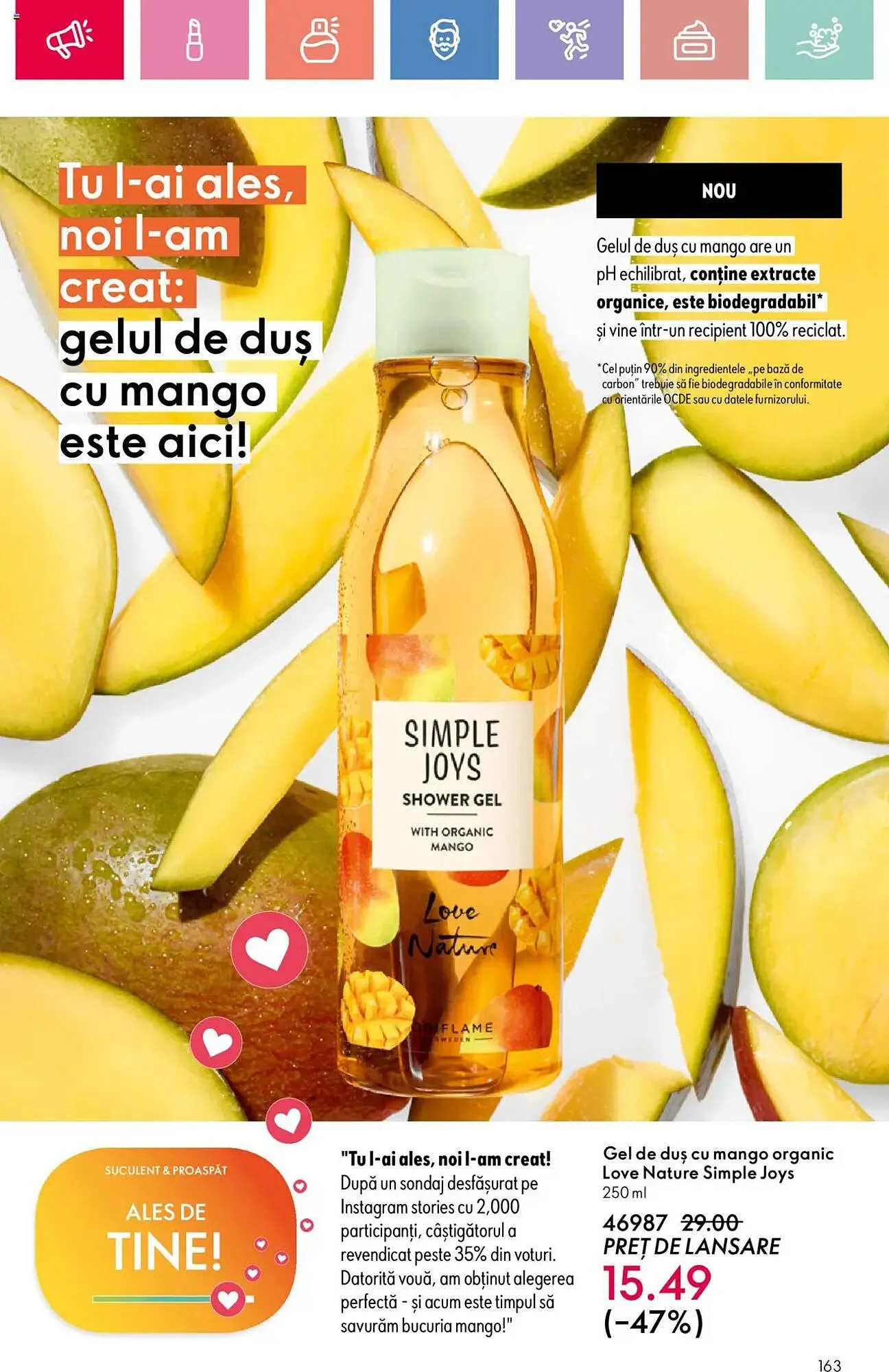 Catalog Catalog Oriflame de la 15 iunie până la 5 iulie 2025 - Revista Pagina 163