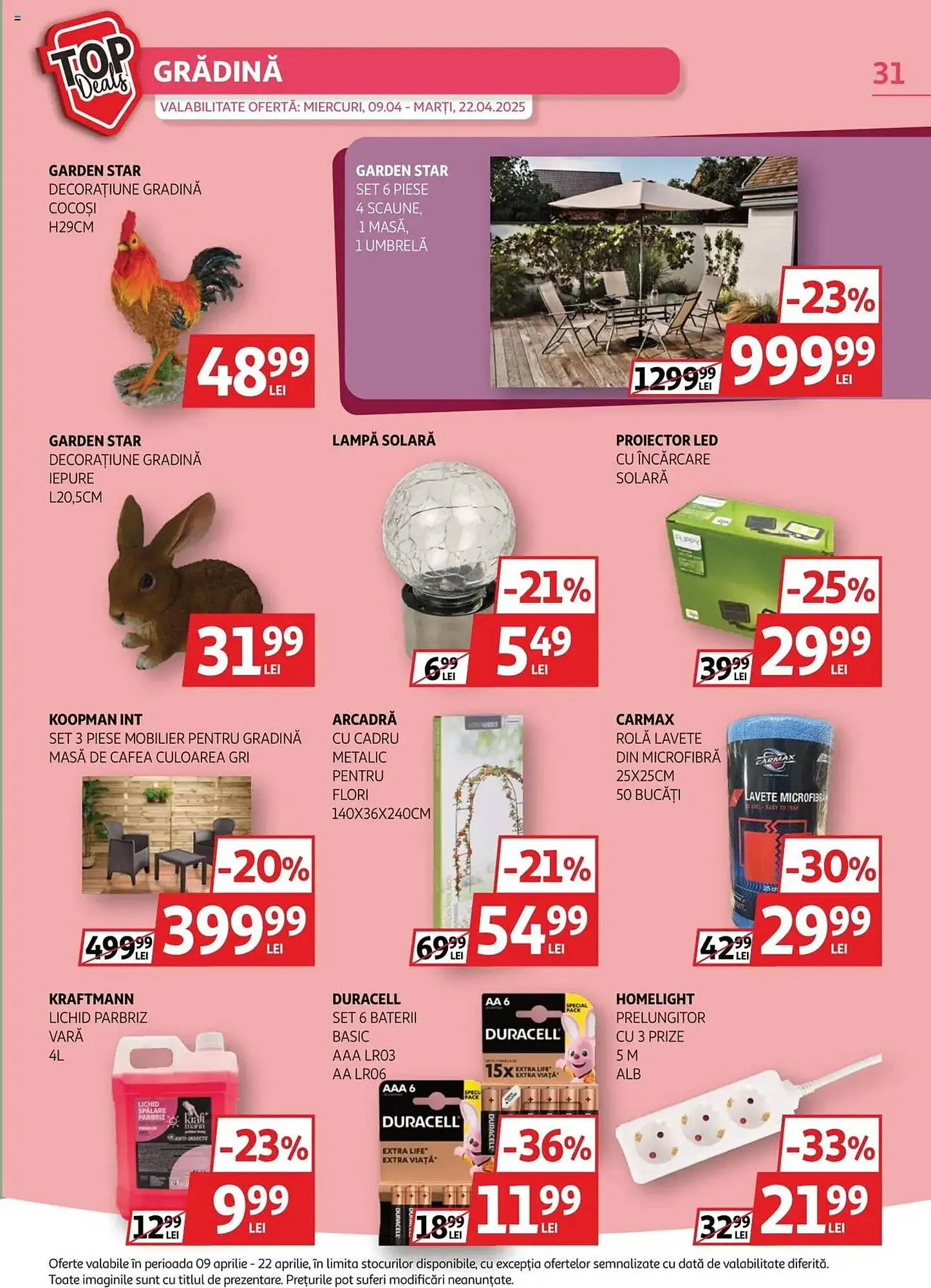 Catalog Catalog Auchan de la 9 aprilie până la 22 aprilie 2025 - Revista Pagina 31