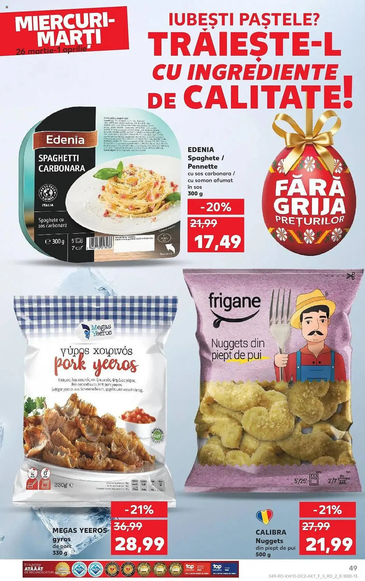 Catalog Catalog Kaufland de la 26 martie până la 1 aprilie 2025 - Revista Pagina 49