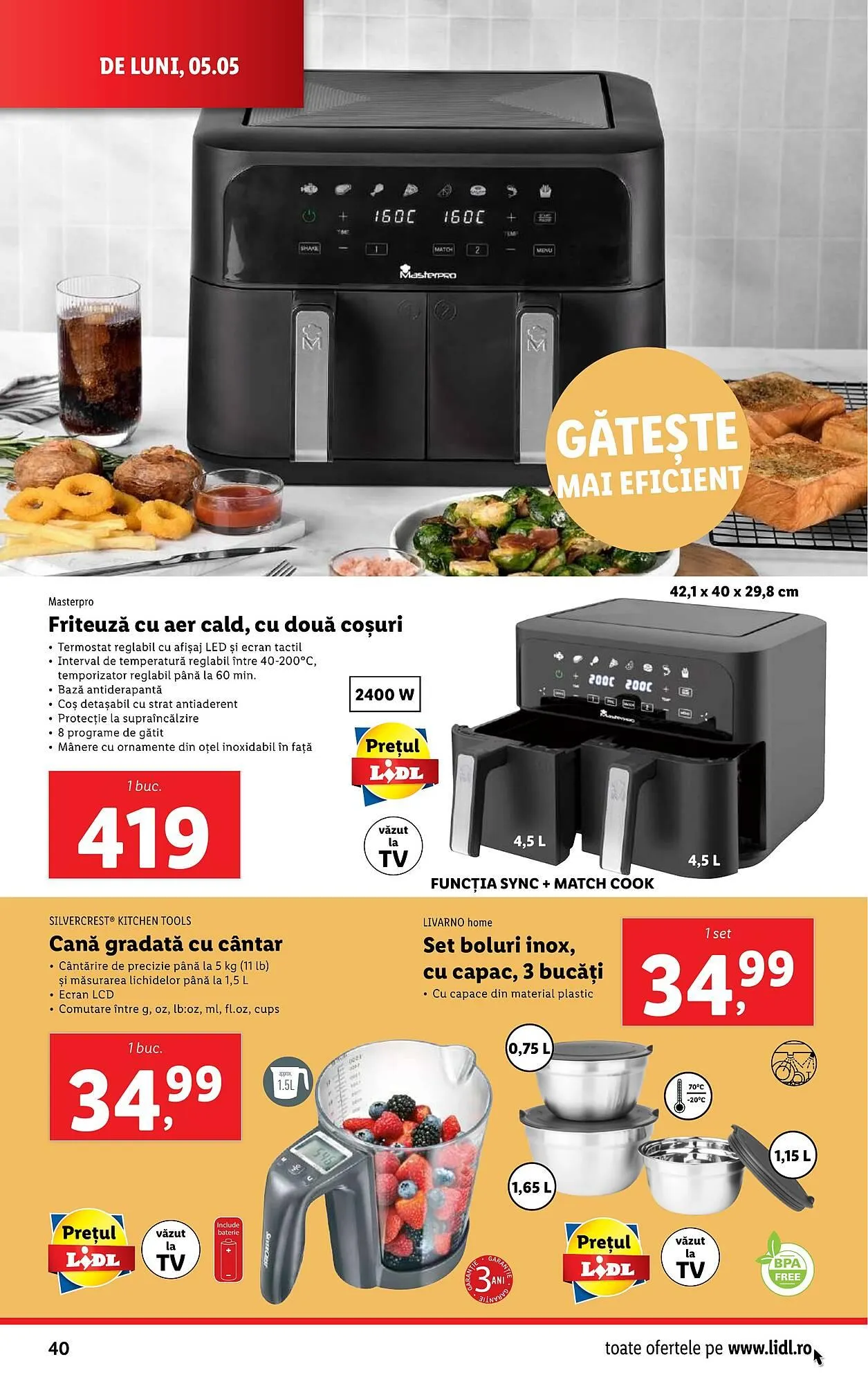 Catalog Catalog Lidl de la 5 mai până la 11 mai 2025 - Revista Pagina 40