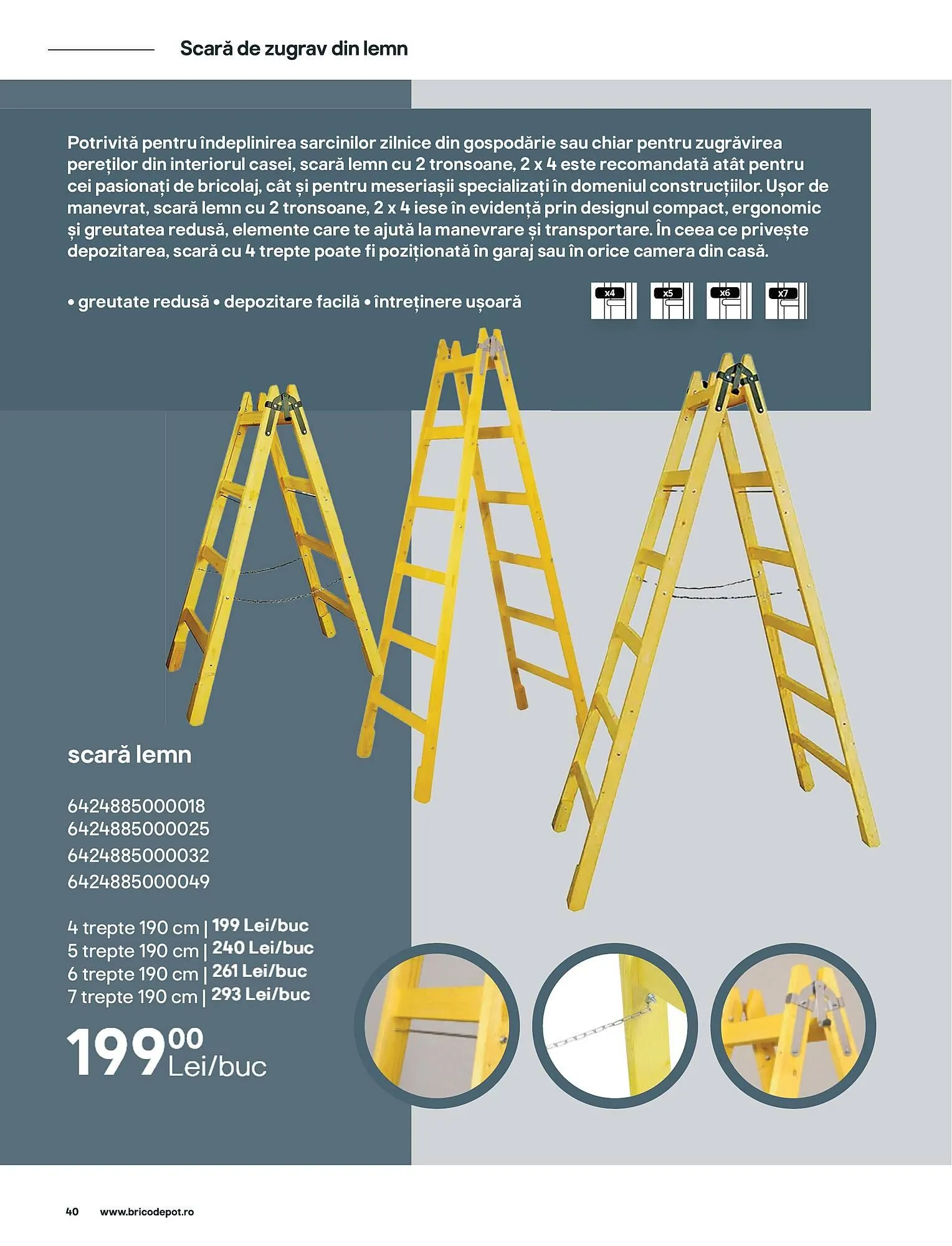 Catalog Catalog Brico Depôt de la 13 iunie până la 7 februarie 2026 - Revista Pagina 40