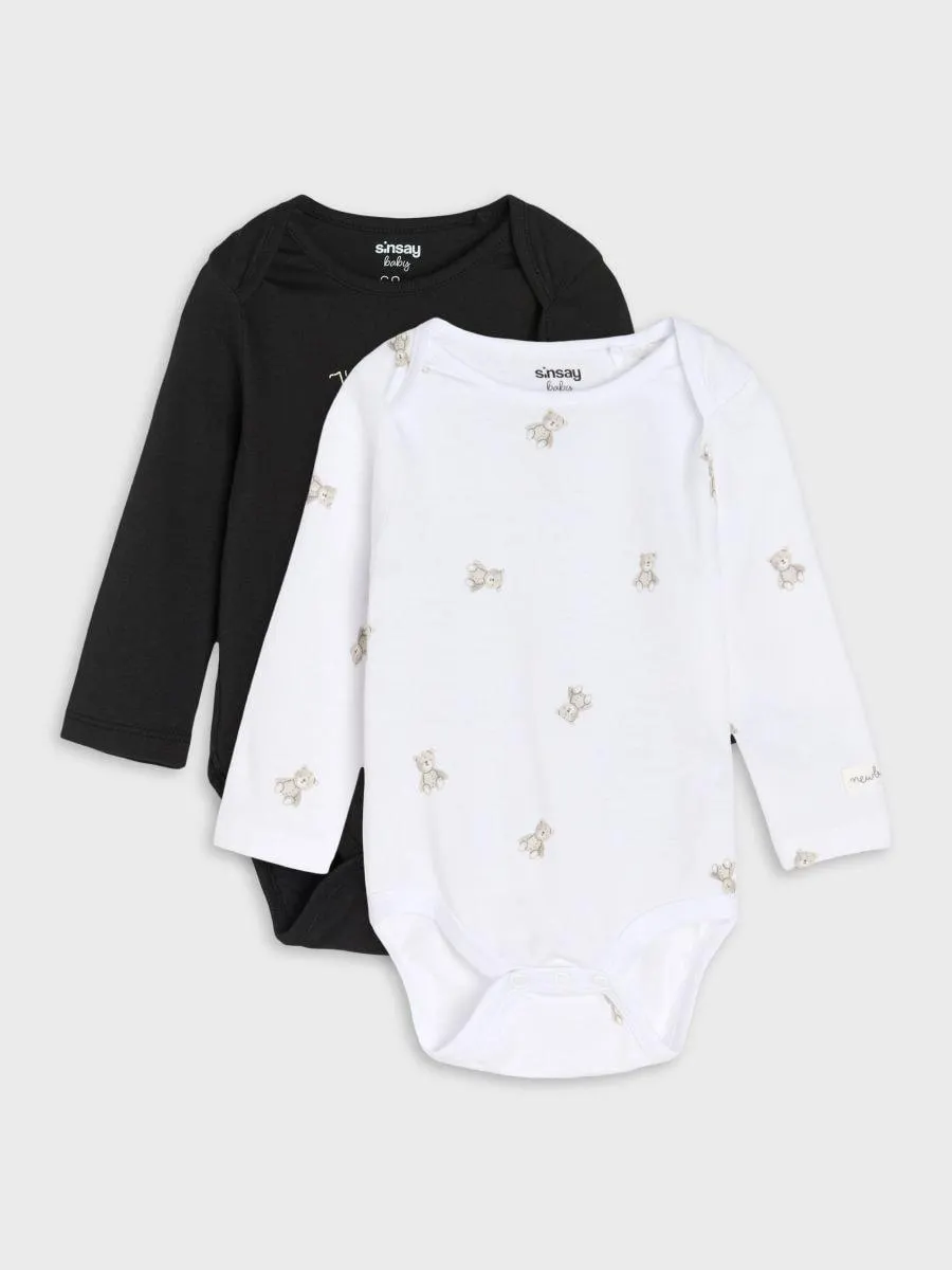 Set 2 body-uri din bumbac