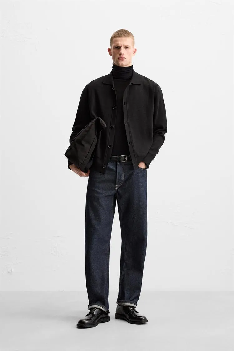 CĂMAȘĂ RELAXED FIT DIN TRICOT