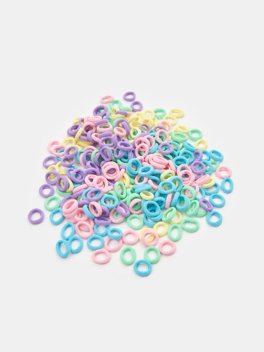 Set de 100 de elastice de păr