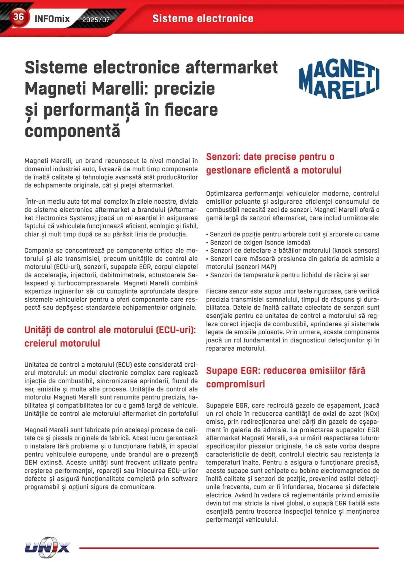 Catalog Catalog UNIX Auto de la 1 iulie până la 31 iulie 2025 - Revista Pagina 36