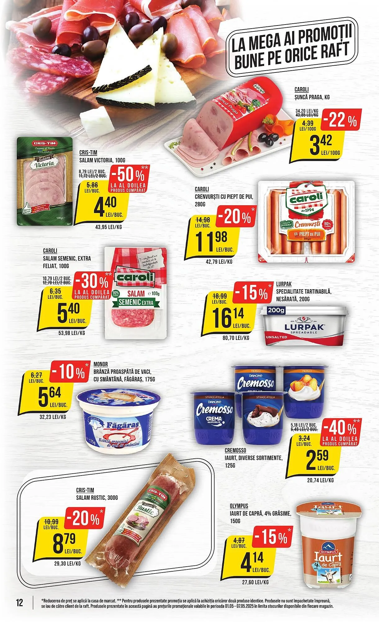 Catalog Catalog Mega Image de la 1 mai până la 7 mai 2025 - Revista Pagina 12