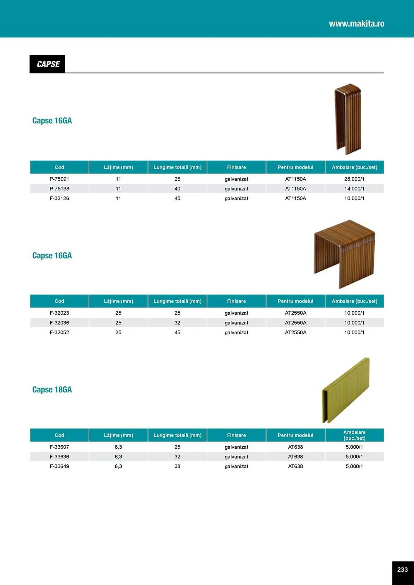 Catalog Catalog Makita de la 1 aprilie până la 31 decembrie 2025 - Revista Pagina 233