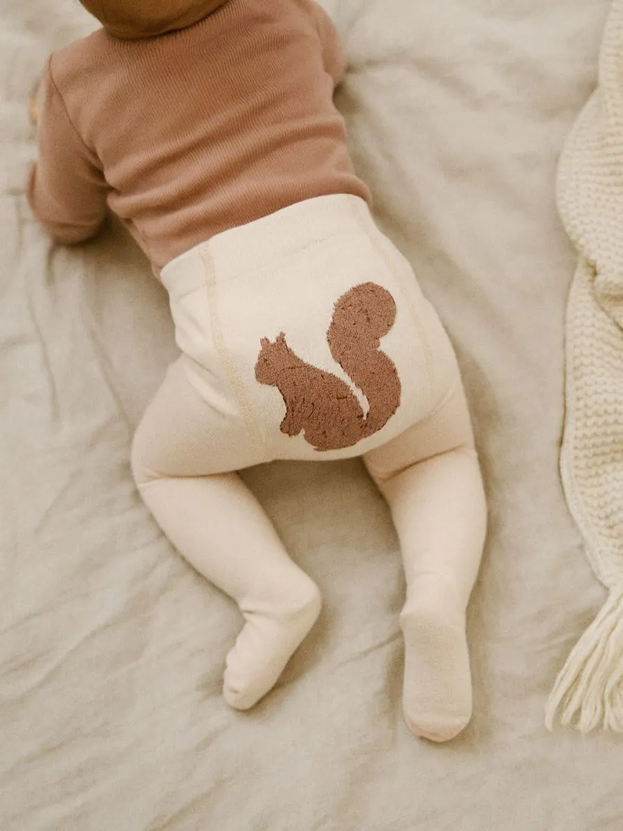 Colanți pentru bebeluși cu broderie