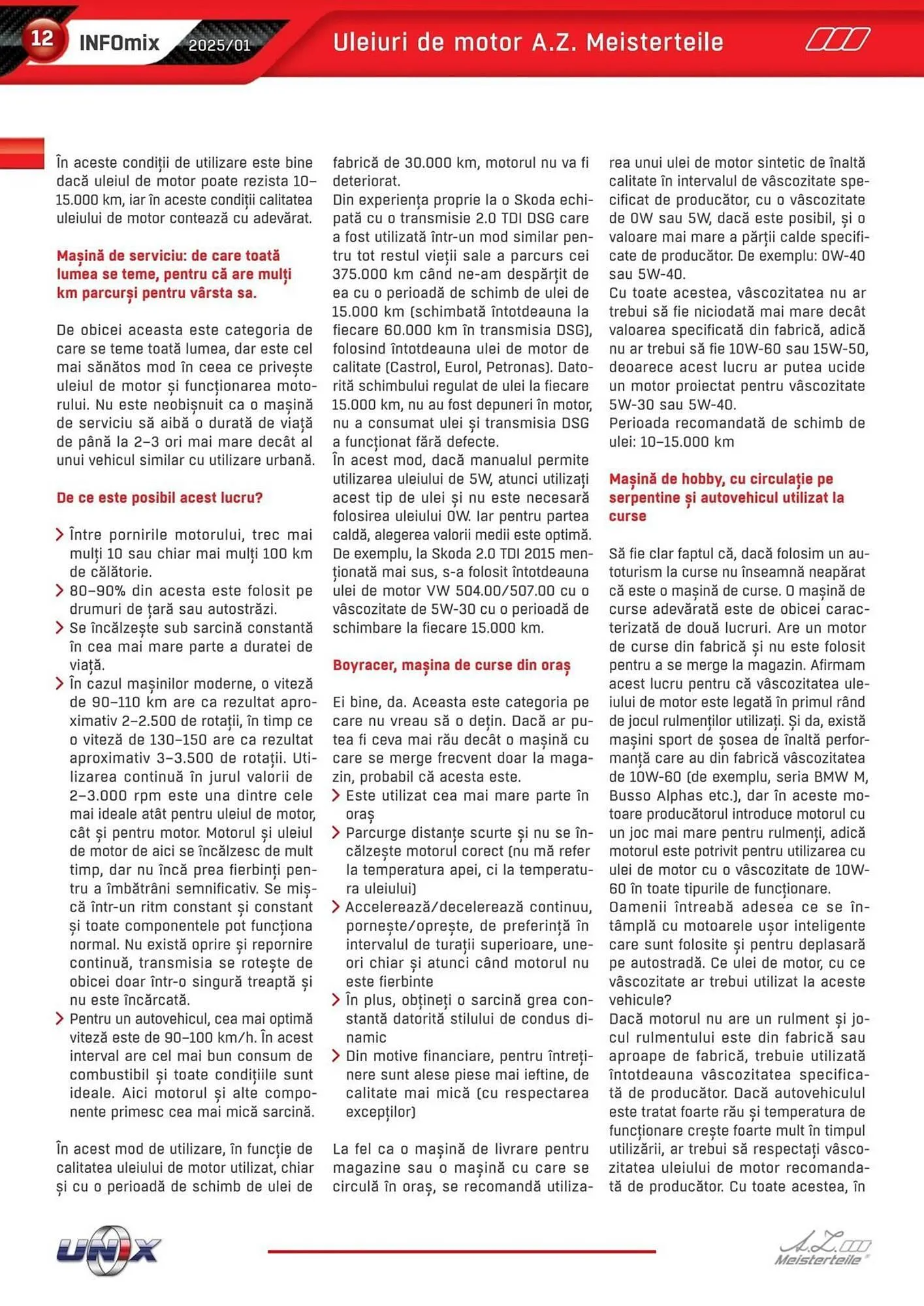 Catalog Catalog UNIX Auto de la 7 ianuarie până la 31 ianuarie 2025 - Revista Pagina 12
