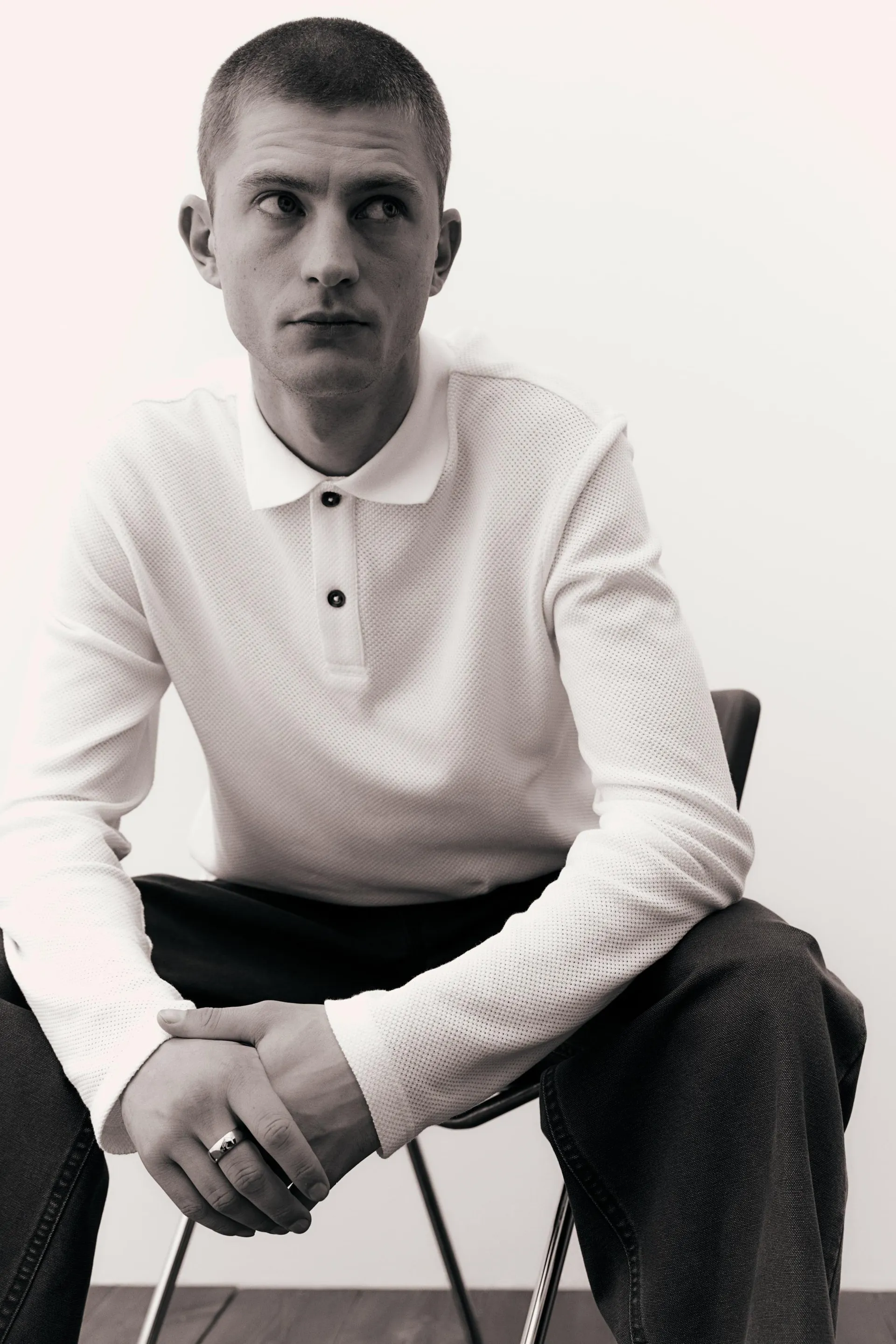 Playera Polo Regular Fit en Piqué