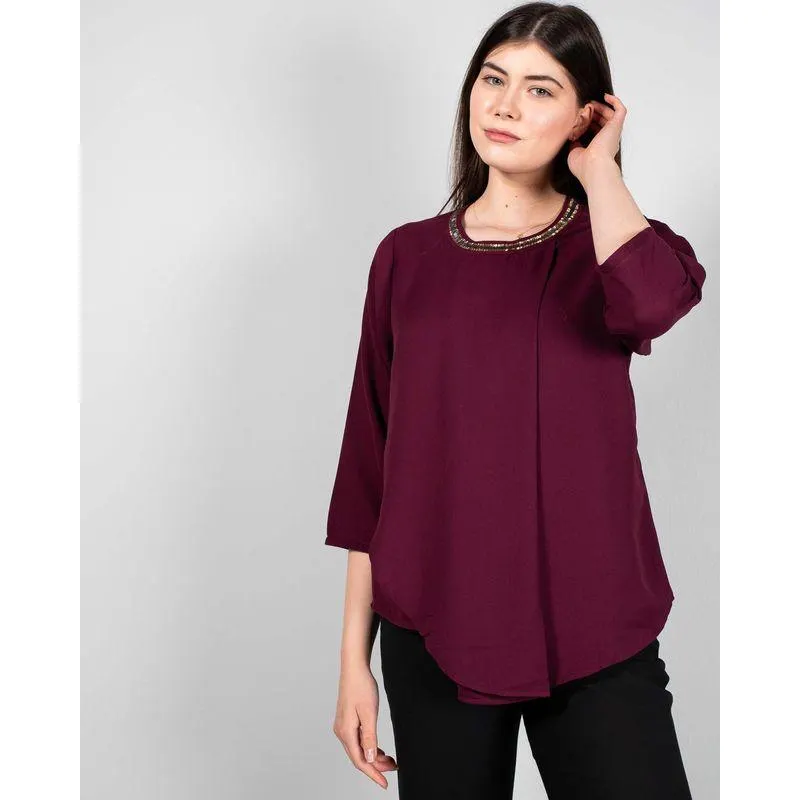Bluza cu maneca trei sferturi N240149001