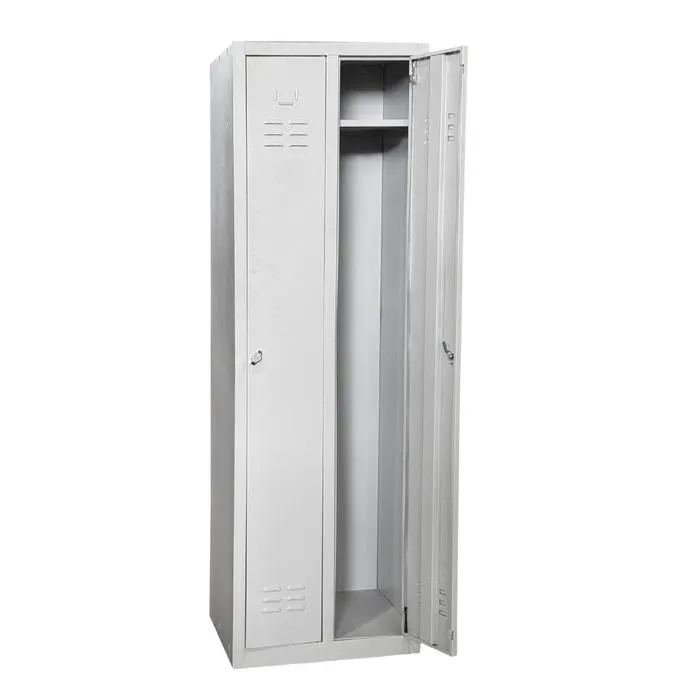 Dulap metalic / vestiar, SP5738/KIT, tabla, gri deschis, 2 usi, 57 x 38 x 176 cm