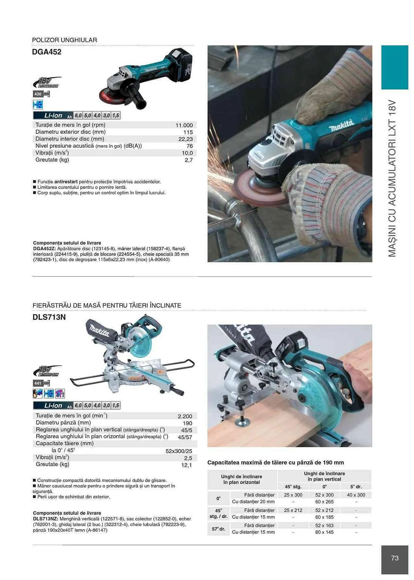 Catalog Makita catalog de la 1 ianuarie până la 31 decembrie 2023 - Revista Pagina 73