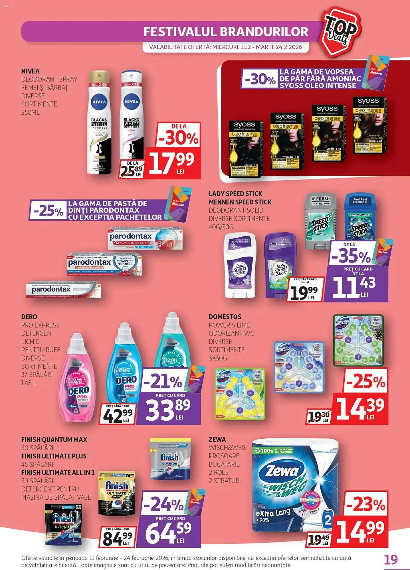 Catalog Catalog Auchan de la 11 februarie până la 24 februarie 2026 - Revista Pagina 19