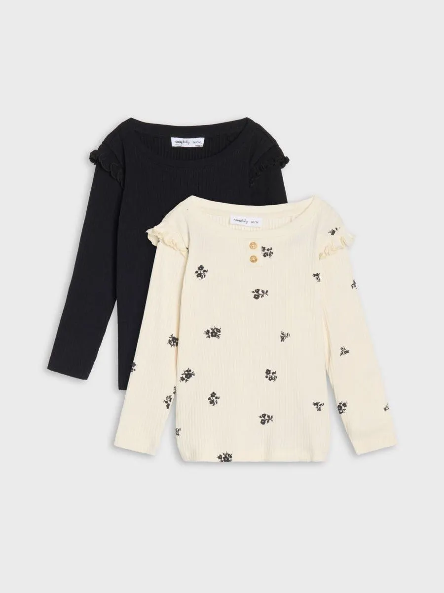 Set 2 tricouri cu mâneci lungi