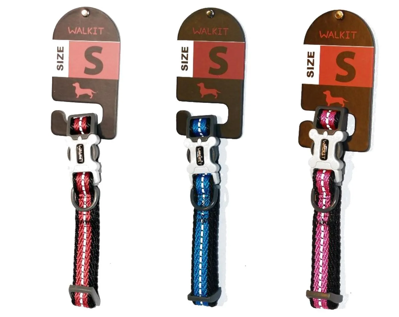 Walkit Zgarda Caine Tesatura Jacquard S 1.6 cm X 25- 35 cm