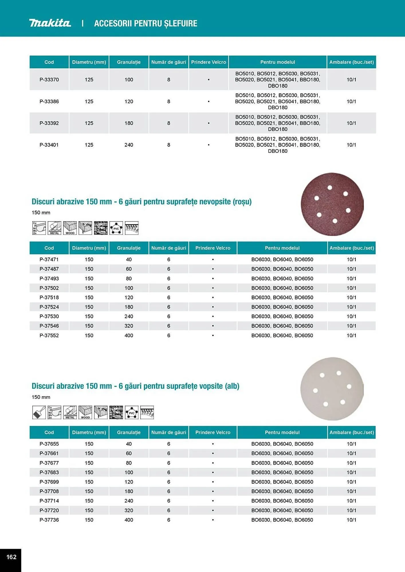 Catalog Catalog Makita de la 1 aprilie până la 31 decembrie 2025 - Revista Pagina 162