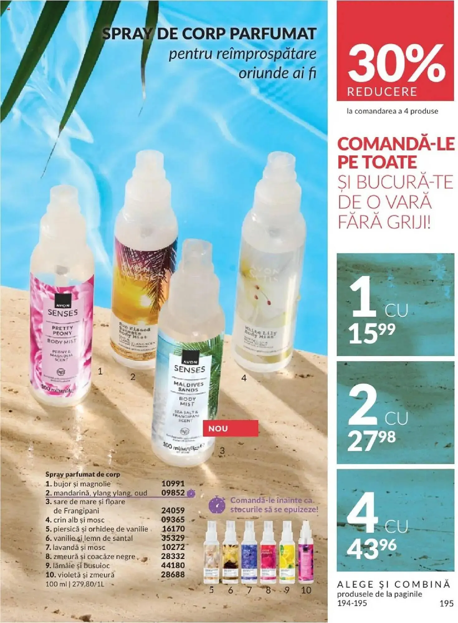 Catalog Catalog Avon de la 31 mai până la 30 iunie 2025 - Revista Pagina 195