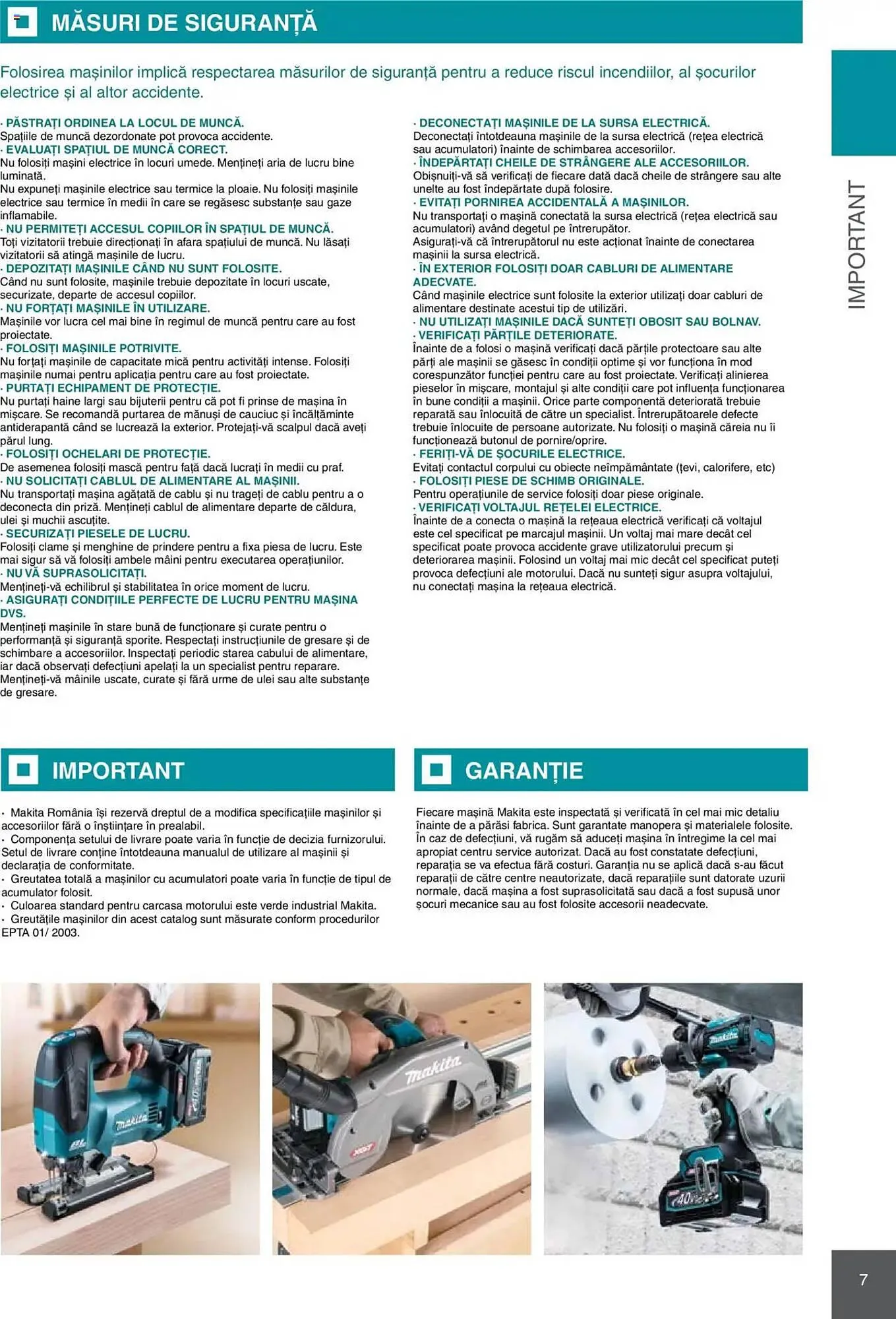 Catalog Catalog Makita de la 8 ianuarie până la 31 decembrie 2025 - Revista Pagina 7