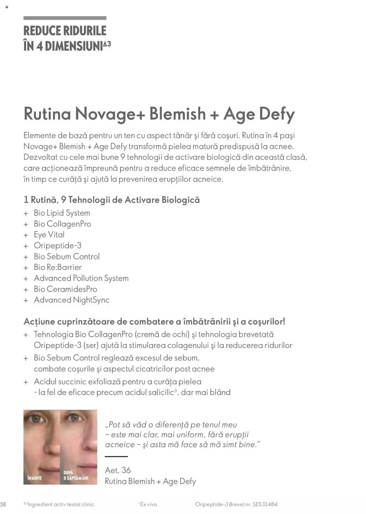 Catalog Oriflame catalog - Ghidul NOVAGE+ de la 1 martie până la 31 decembrie 2023 - Revista Pagina 38