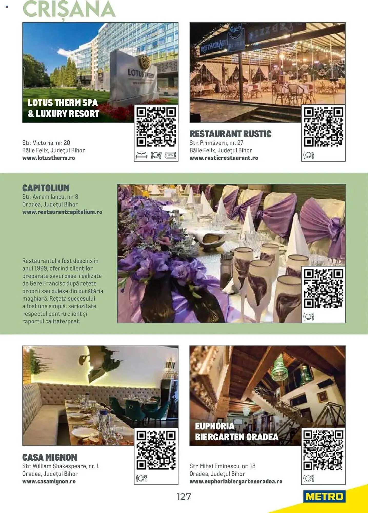 Catalog Catalog Metro de la 31 iulie până la 31 decembrie 2026 - Revista Pagina 127